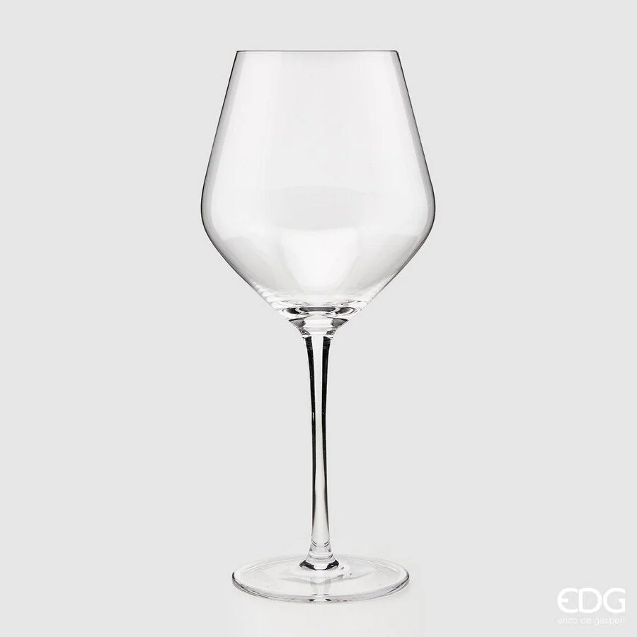 EDG Enzo De Gasperi Calice Vino Rosso H 24,5 Cm D 10,5 Cm 600 Ml Vetro Cf 4 Pz