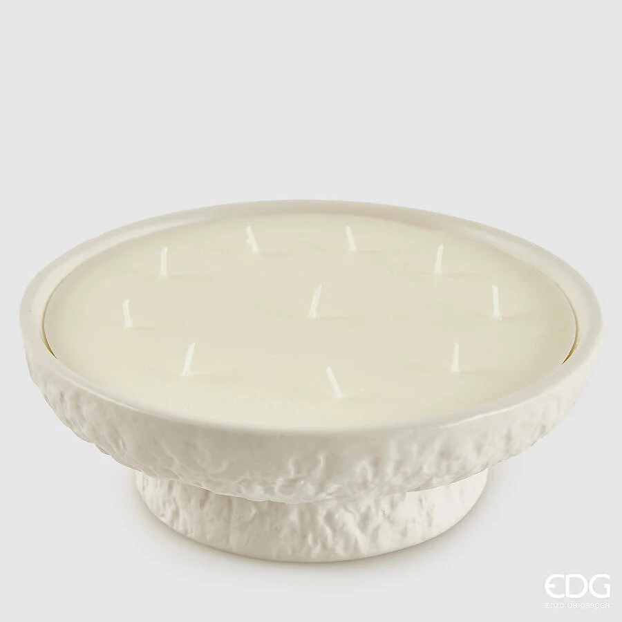 EDG Enzo De Gasperi Candela Concrete con Profumo H 8 Cm D 23,5 Cm Princess of the Night