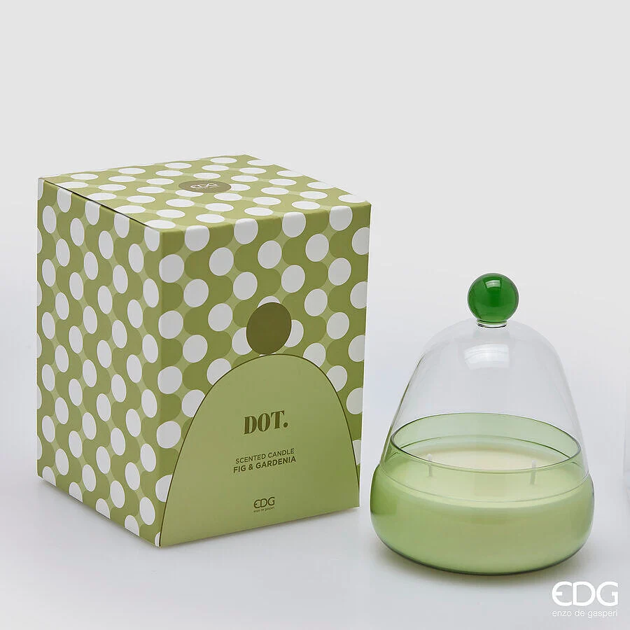 EDG Enzo De Gasperi Candela Dot a Cupola H 17,2 Cm D 12 Cm Fig Garden