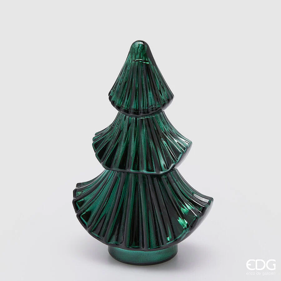EDG Enzo De Gasperi Candela Forest Albero di Natale H 25 Cm L 15 Cm L 9 Cm Mission Fig Jasmine Green