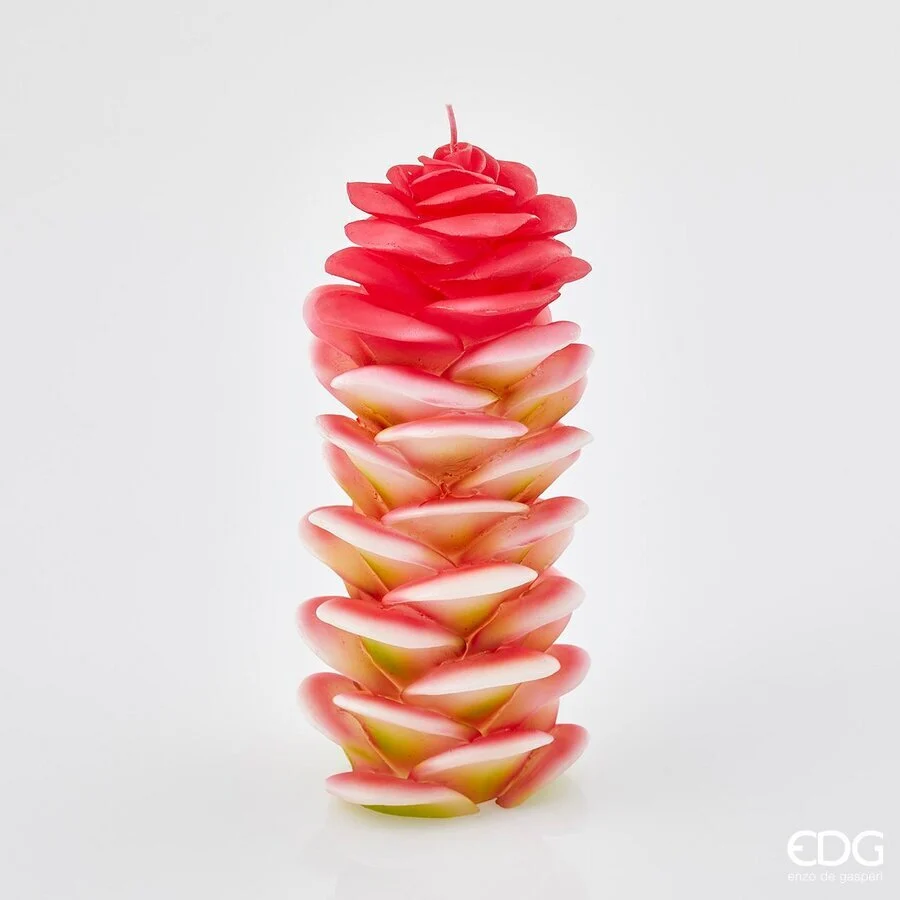 EDG Enzo De Gasperi Candela Ginger H 22 Cm D 10 Cm Green Pink
