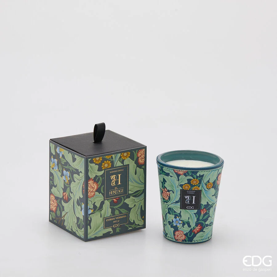 EDG Enzo De Gasperi Candela Heritage con Profumo H 12 Cm Citrus Verbena