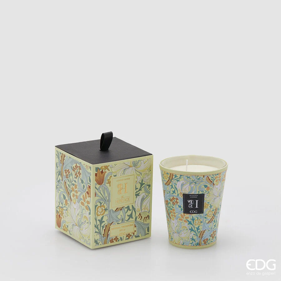 EDG Enzo De Gasperi Candela Heritage con Profumo H 12 Cm Herbal Treasure