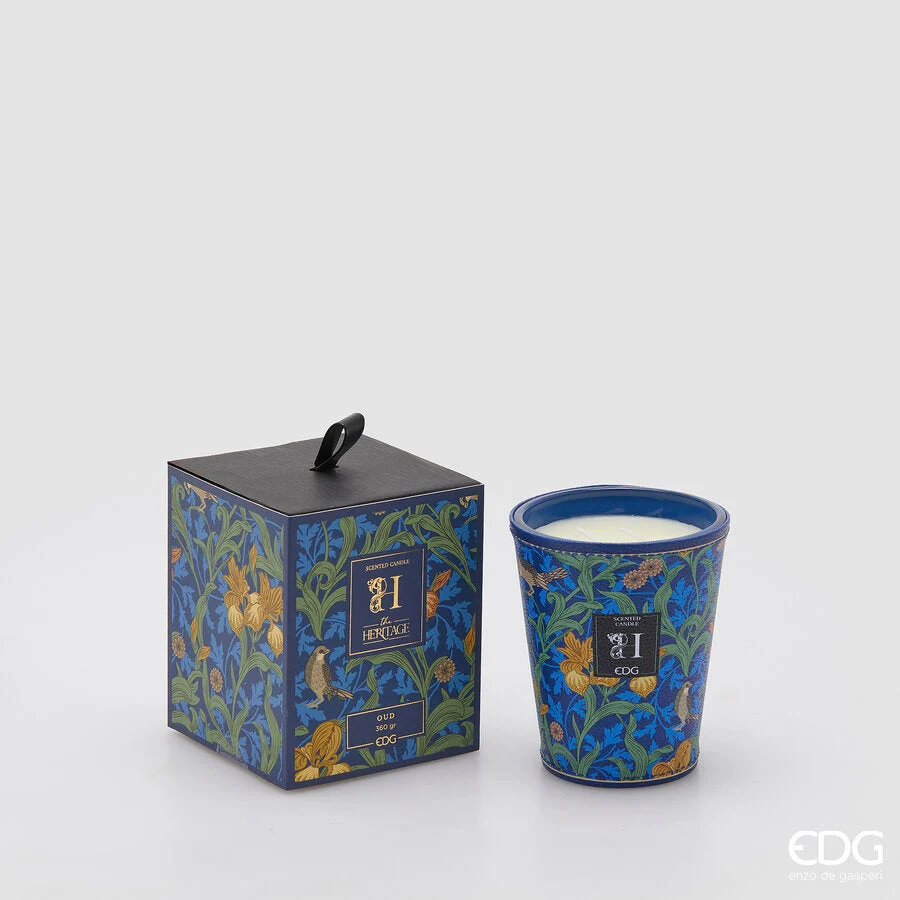 EDG Enzo De Gasperi Candela Heritage con Profumo H 12 Cm Oud