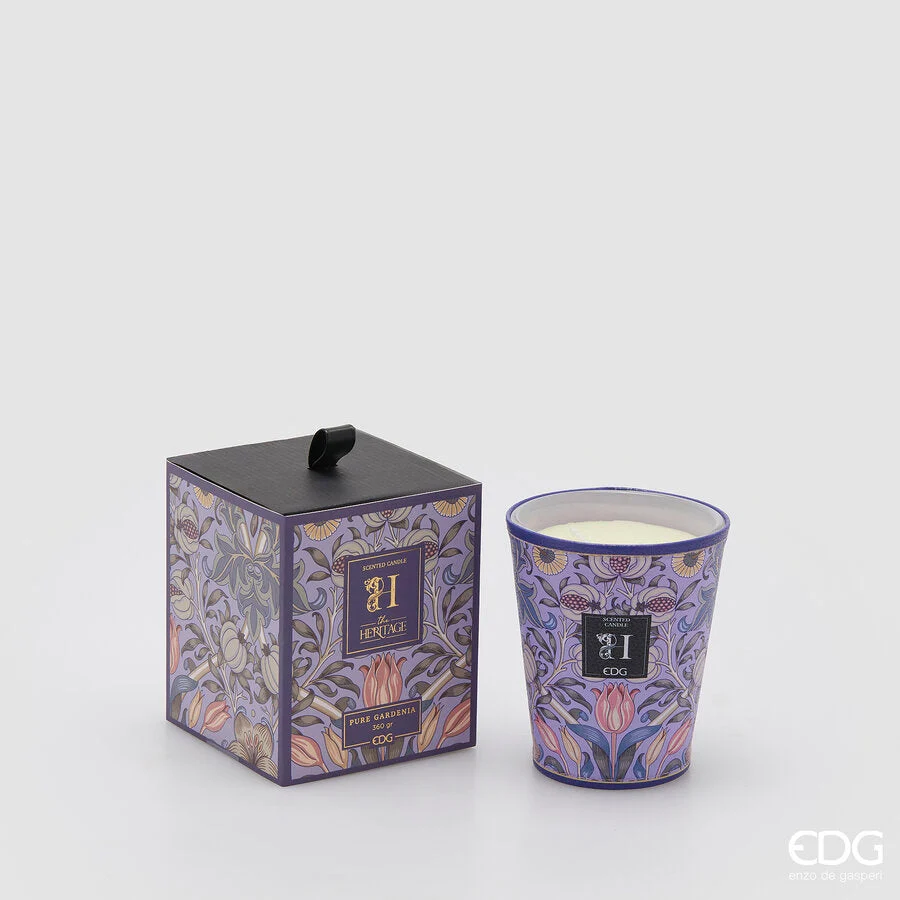EDG Enzo De Gasperi Candela Heritage con Profumo H 12 Cm Pure Gardenia