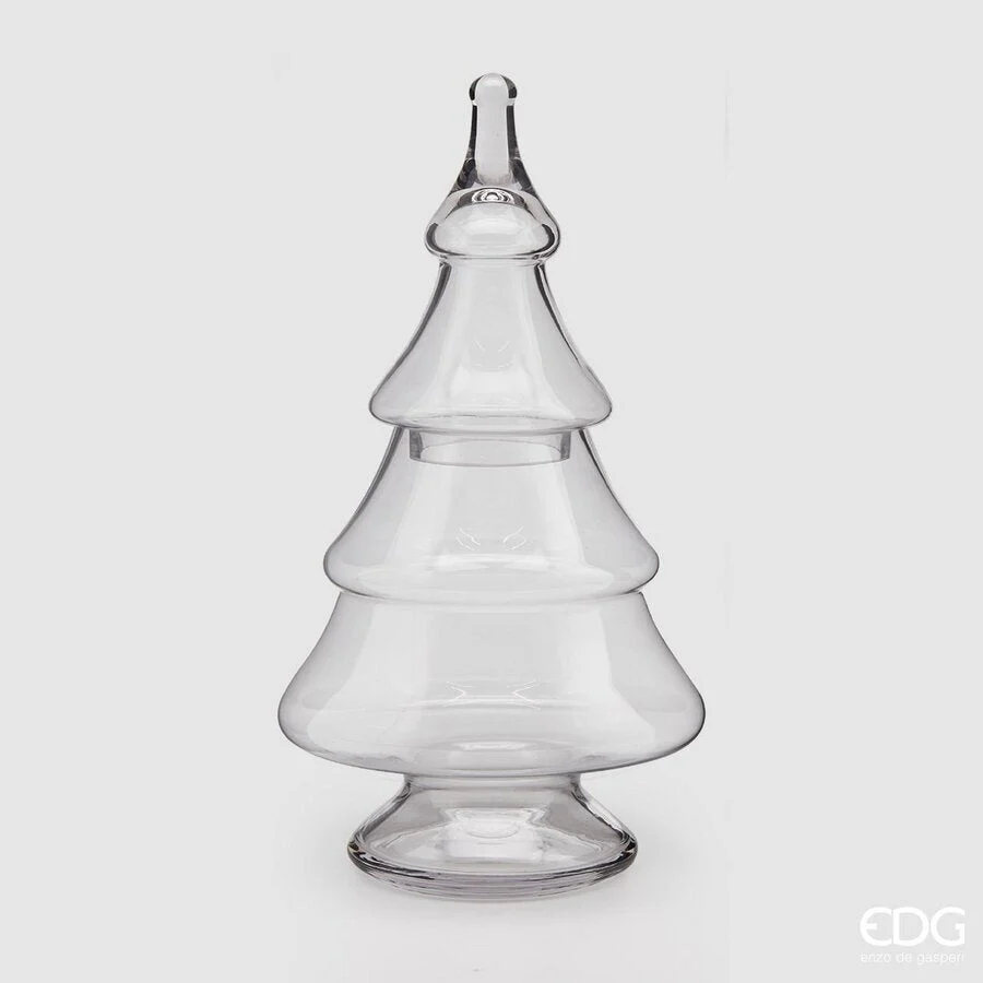 EDG Enzo De Gasperi Contenitore Vaso Pino di Natale H 50 Cm D 24 /12 Cm Natural