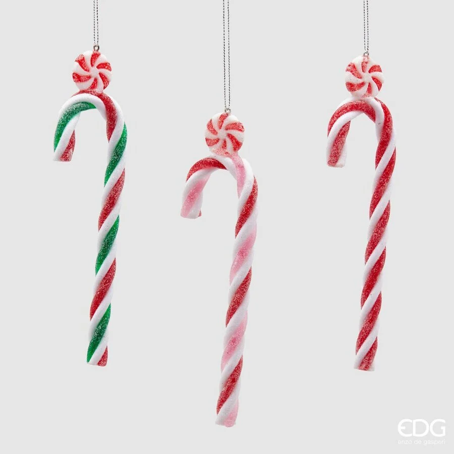 EDG Enzo De Gasperi Decorazione Candycane Pvc Ass. H 18 Cm Multicolor 1 Pz
