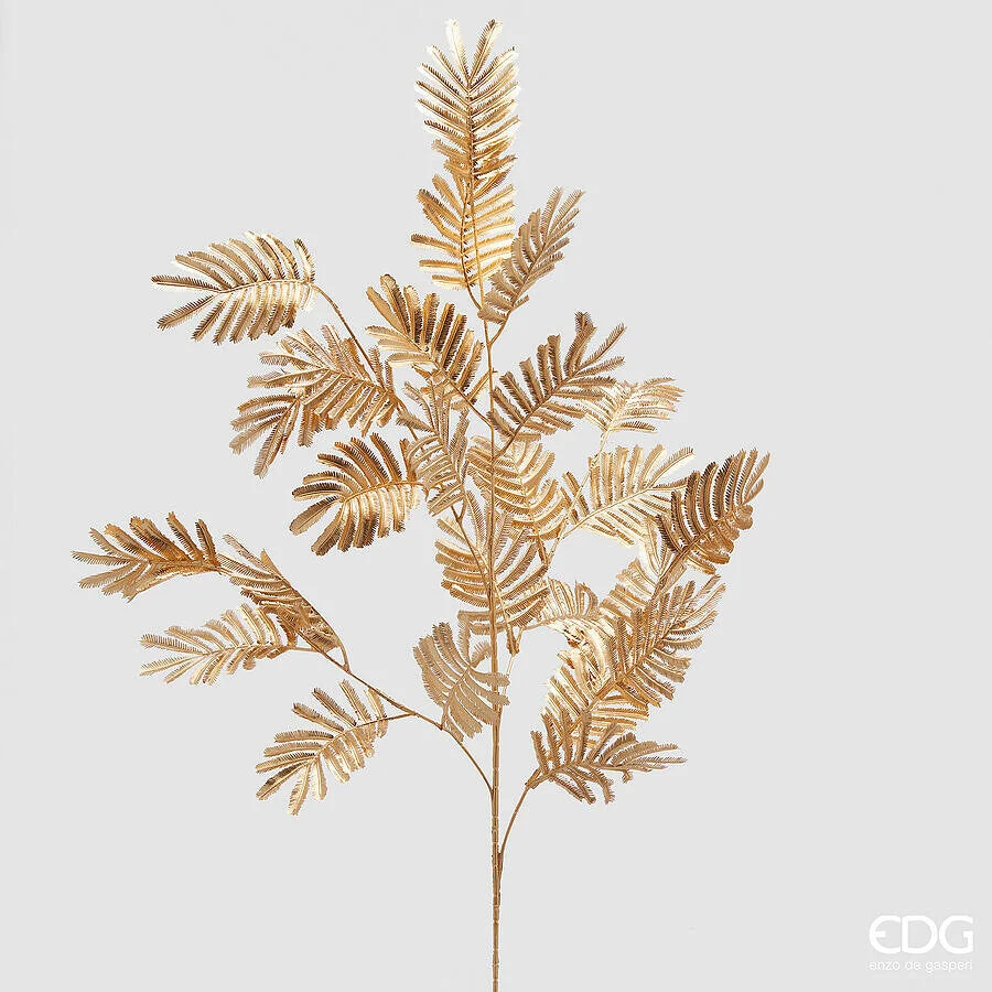 EDG Enzo De Gasperi Felce BMetal Ramo di Natale H 108 Cm Gold