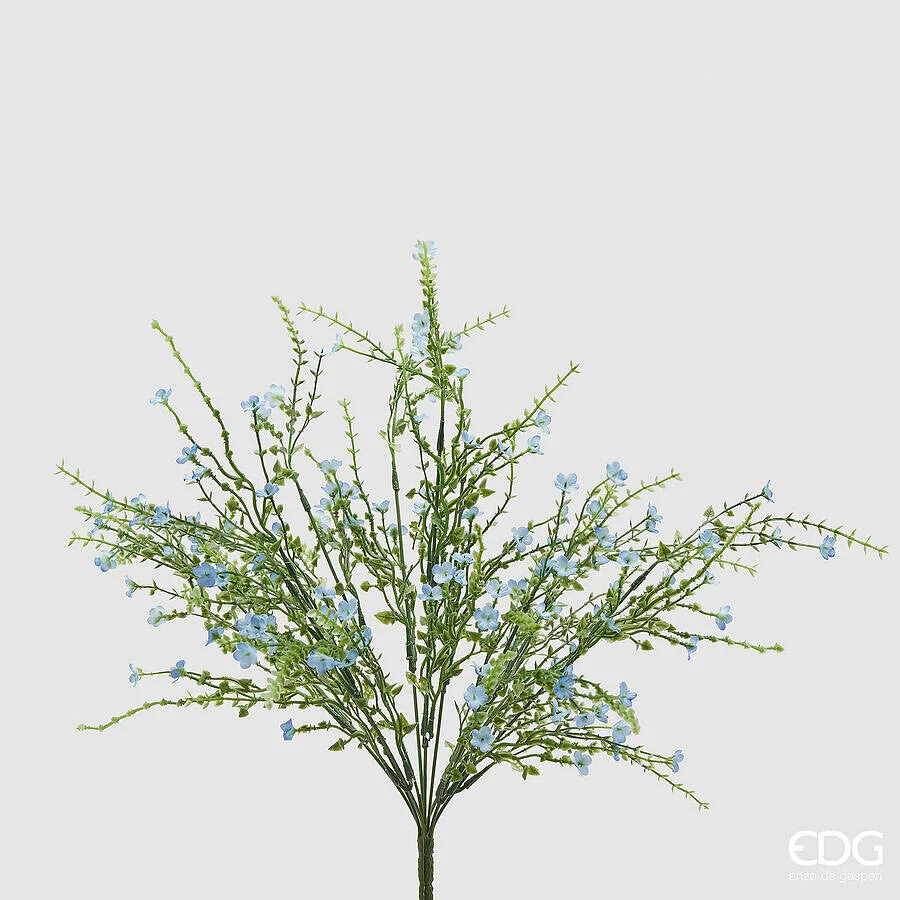 EDG Enzo De Gasperi Ginestra Cespuglio Pianta Artificiale H 55 Cm Celeste