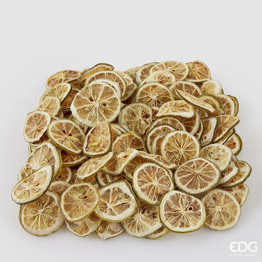 EDG Enzo De Gasperi Limone Fette Decoro Natale D 4 Cm 200 Gr Yellow