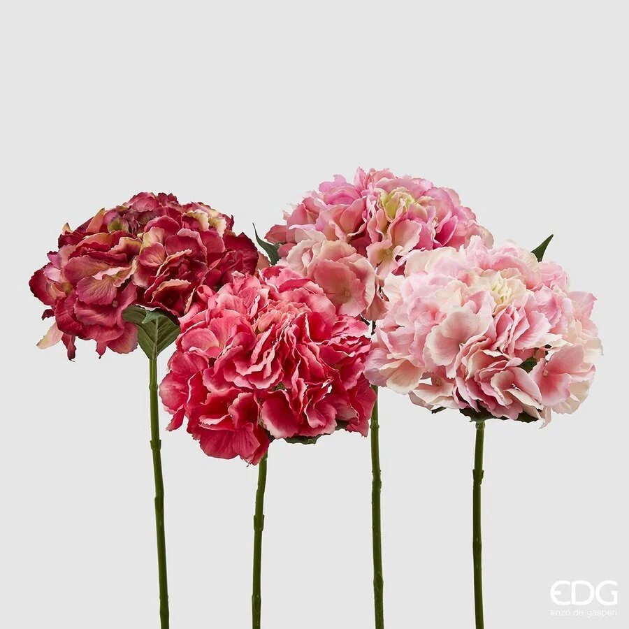 EDG Enzo De Gasperi Ortensia Olis Ramo Ass. H 45 Cm Pianta Artificiale Vari Tipi Rosa1 Pz