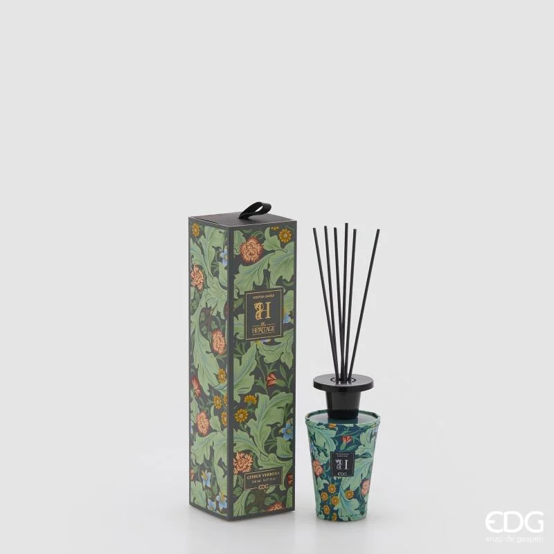 EDG Enzo De Gasperi Profumatore Bottiglia Heritage 150 Ml H 13,5 Cm Citrus Verbena