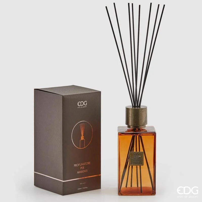 EDG Enzo De Gasperi Profumatore Bottiglia Quadrata 2.200 Ml H 27 Cm Black Pepper  Scatola Regalo