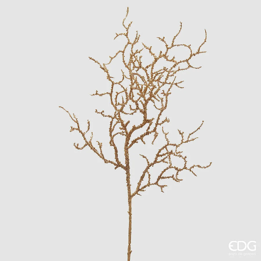 EDG Enzo De Gasperi Ramo Corallo Natalizio H 75 Cm Oro