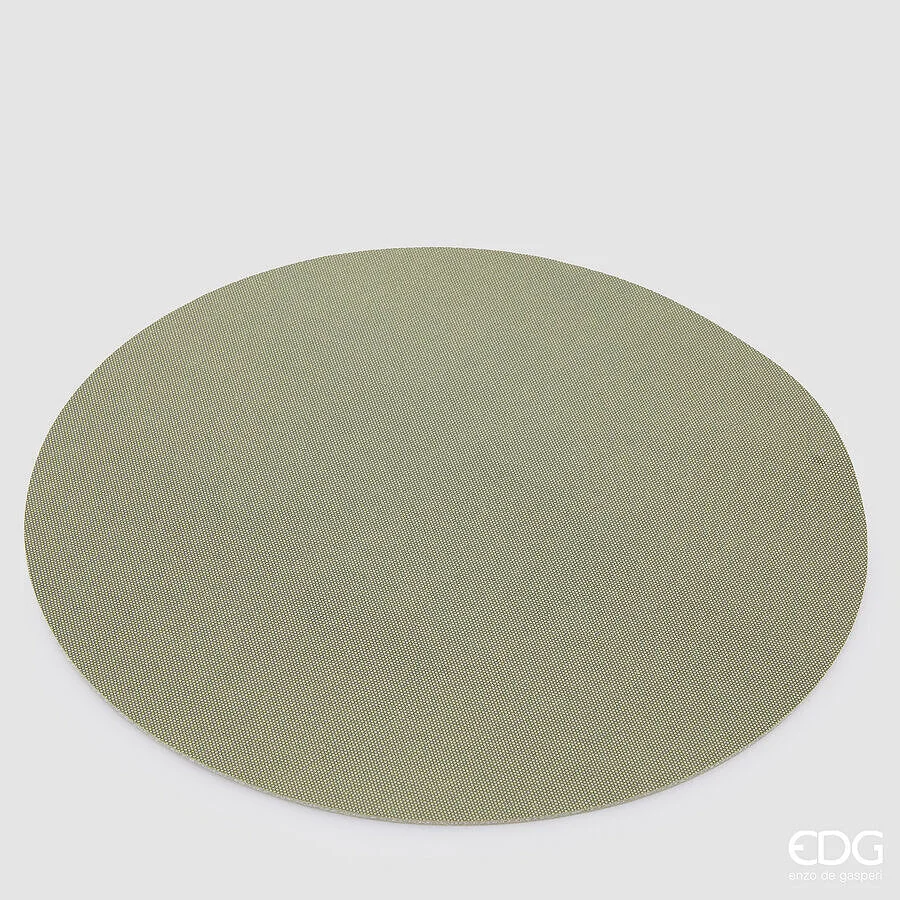 EDG Enzo De Gasperi Tovaglietta Rotonda Pvc D 38 Cm Sage