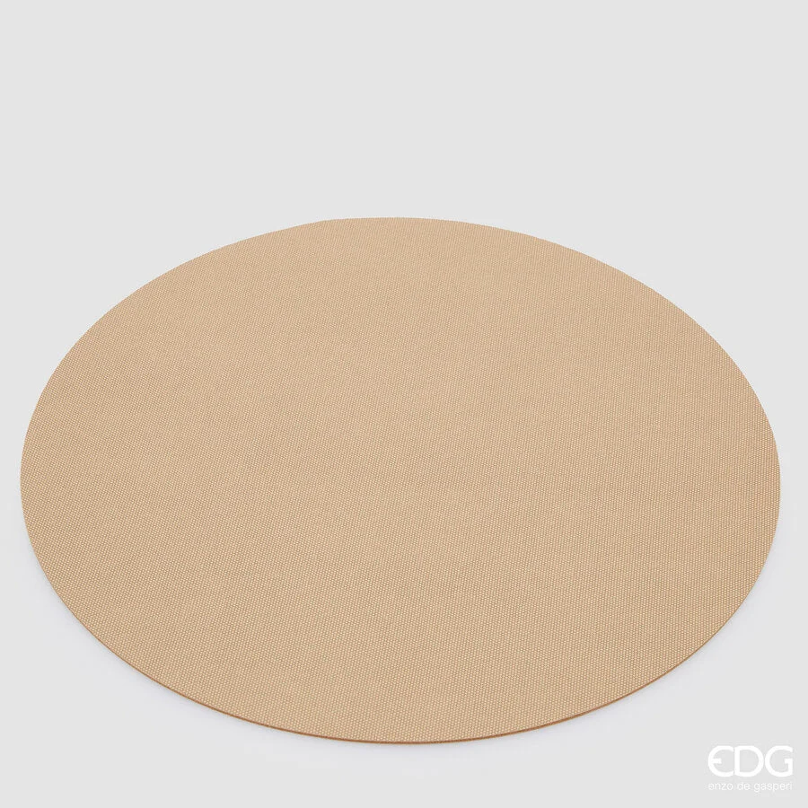 EDG Enzo De Gasperi Tovaglietta Rotonda Pvc D 38 Cm Sand