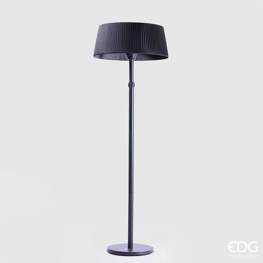 EDG Enzo De Gasperi Lampada Infrarossi Riscaldante Telescopica 160 - 225 Cm Black