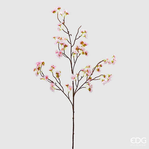 EDG Enzo De Gasperi Ramo Fiori di Pesco Artificiale H 105 Cm Light Pink