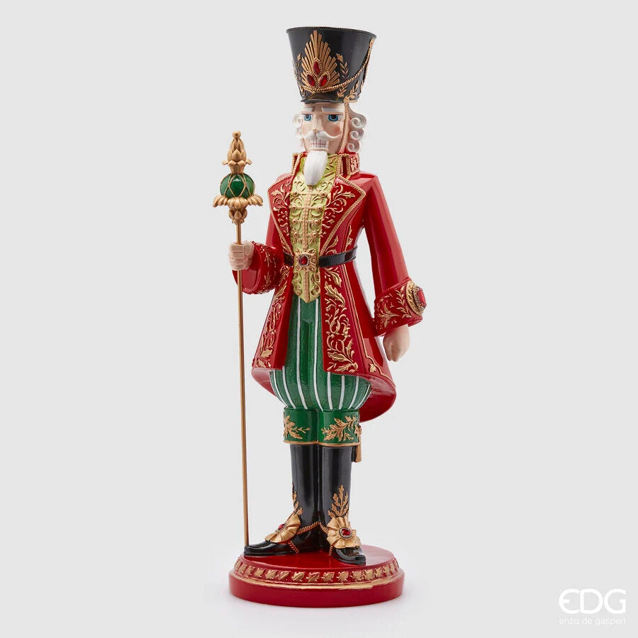 EDG Enzo De Gasperi Soldatino Poly Natale H 63 Cm Green Red