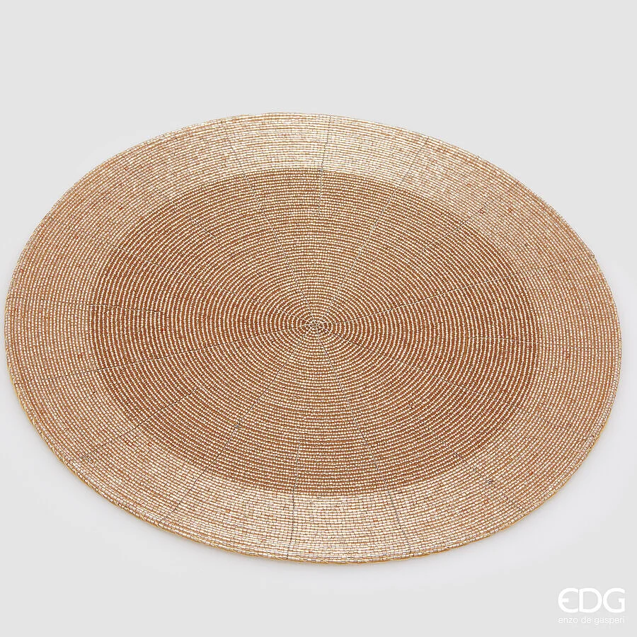 EDG Enzo De Gasperi Sottopiatto Perle Rotondo D 36 Cm Pink