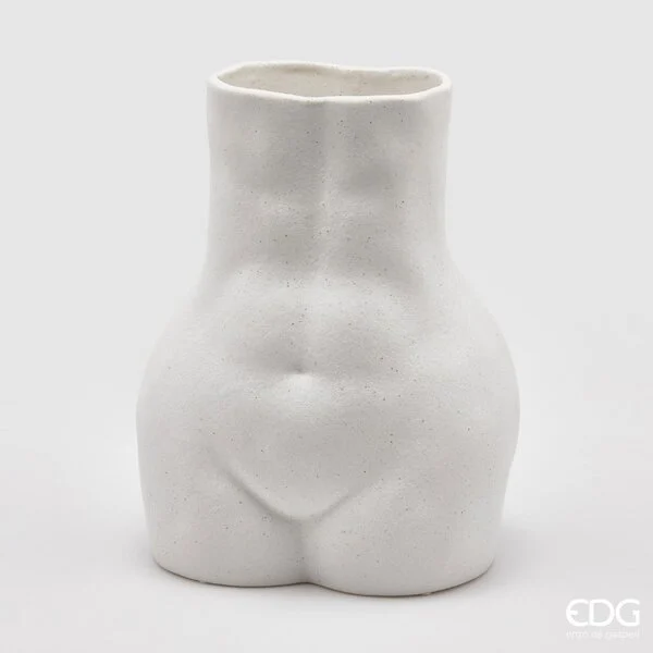 EDG Enzo De Gasperi Vaso Donna H.28x22x16 White Bianco