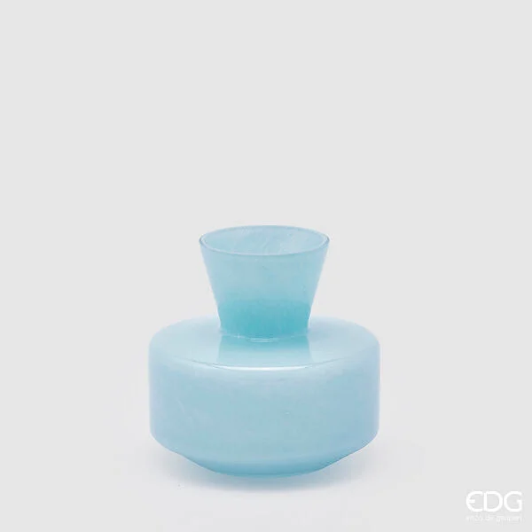 EDG Enzo De Gasperi Vaso Rotondo con Collo H 15 Cm D 16 Cm Waterproof Aqua