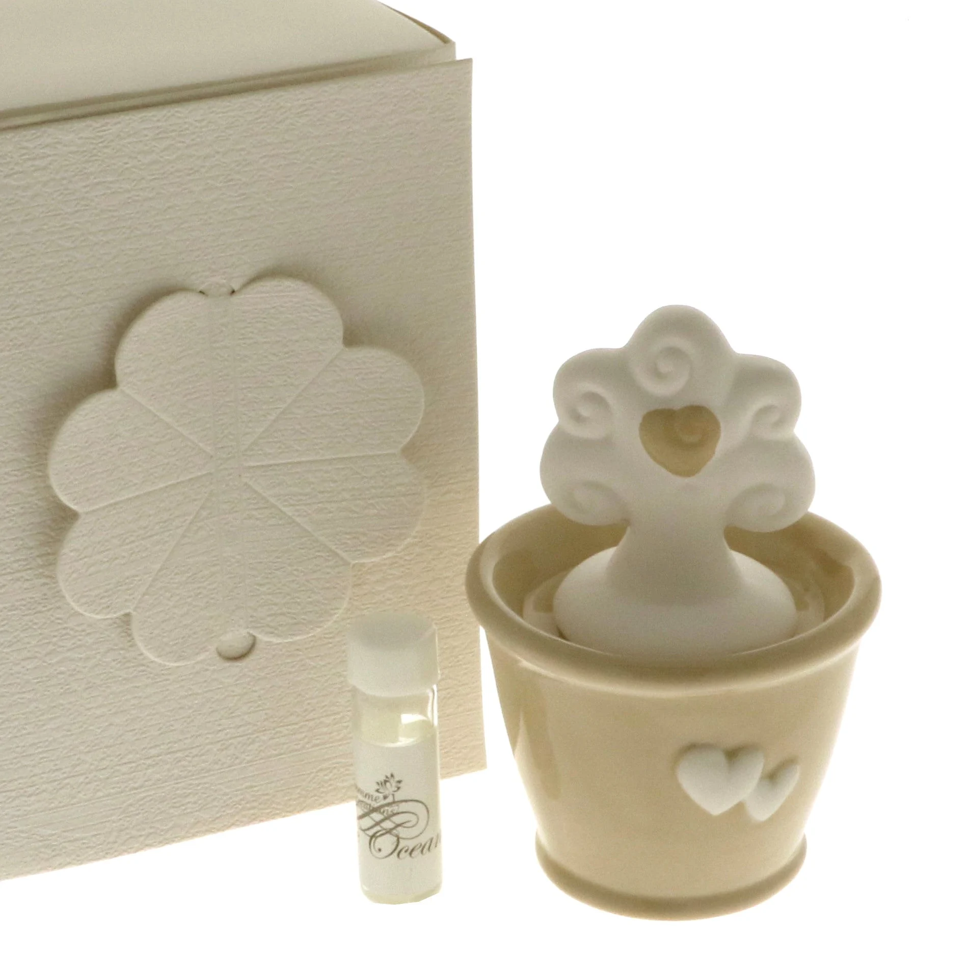 ETM Albero Diffusore Vaso H 11 Cm Scatola Regalo Fiore