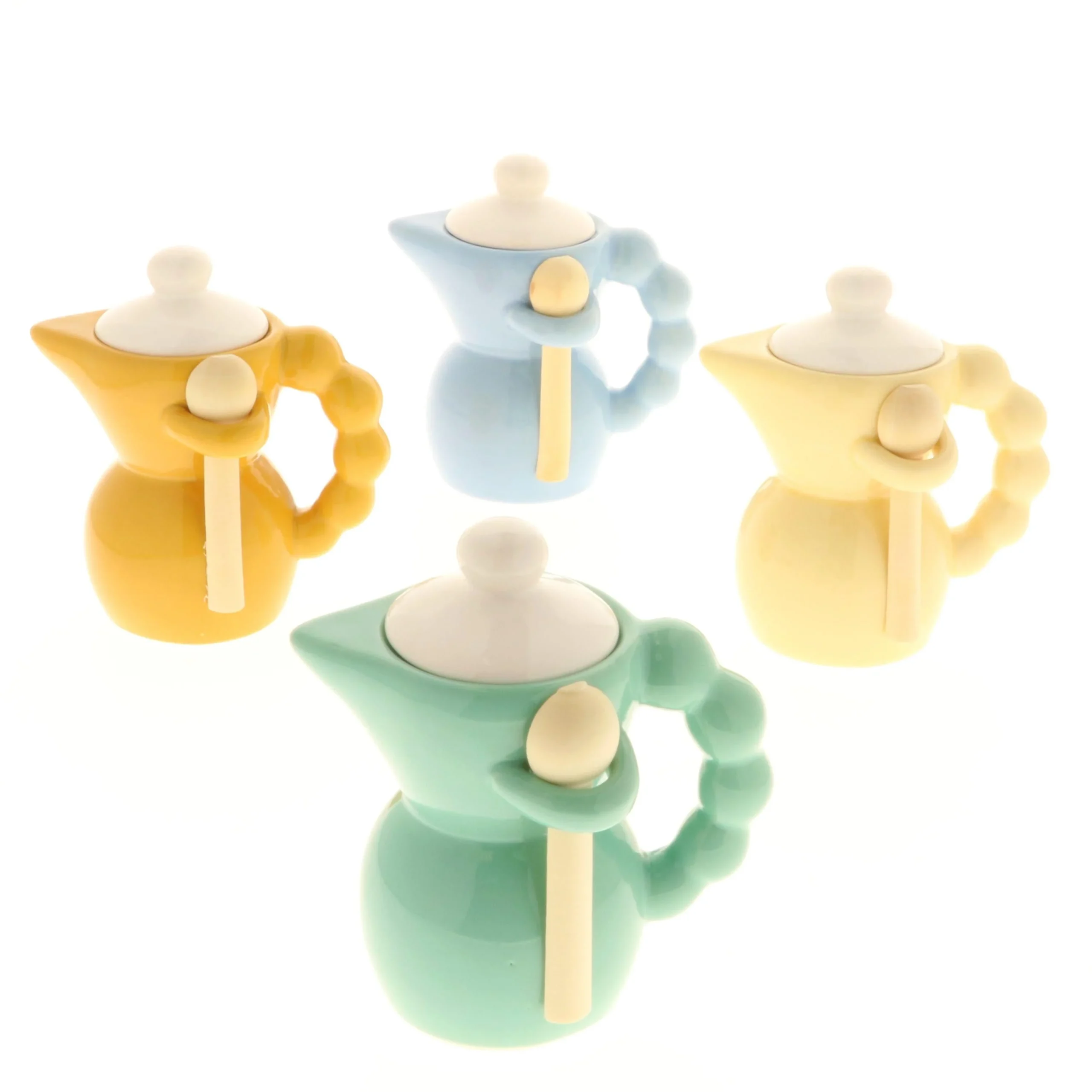 ETM Bomboniera Caffe Moka Manico Pallini H 12 Cm Colorate 1 Pz
