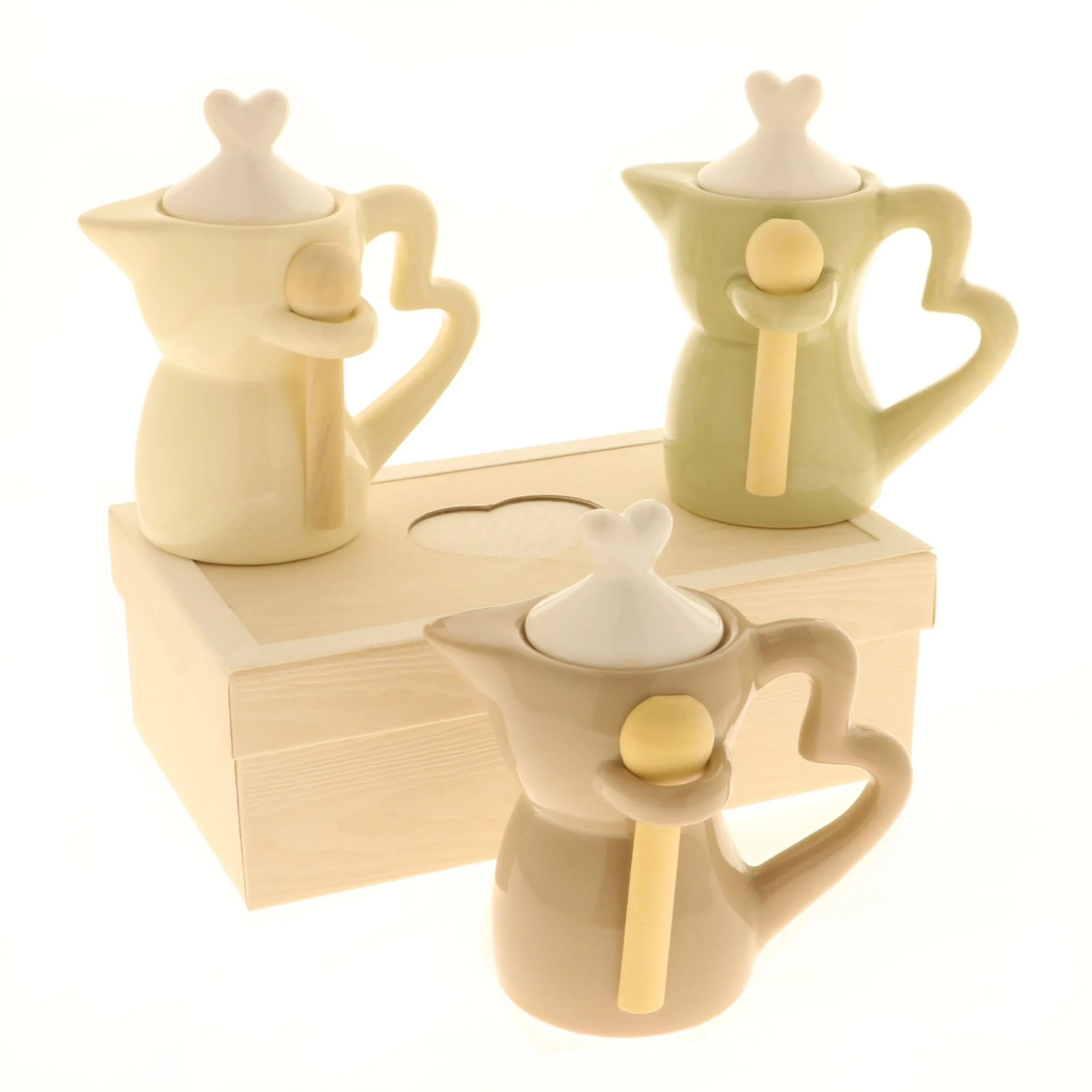 ETM Bomboniera Caffe Moka Tenue H 12 Cm con Box Colorate 1 Pz