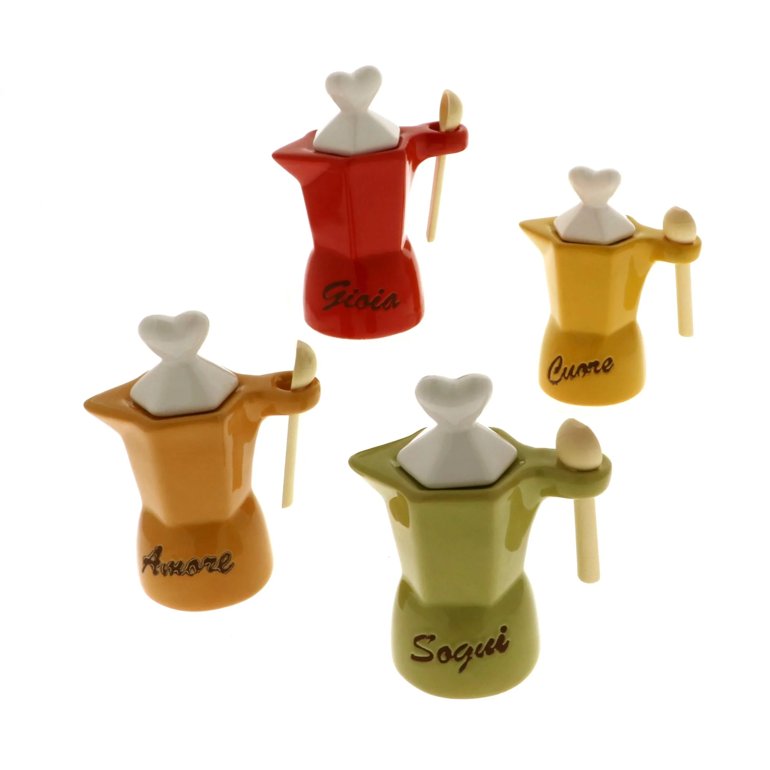 ETM Bomboniera Gioia Moka H 12 Cm Colorate 4 Pz