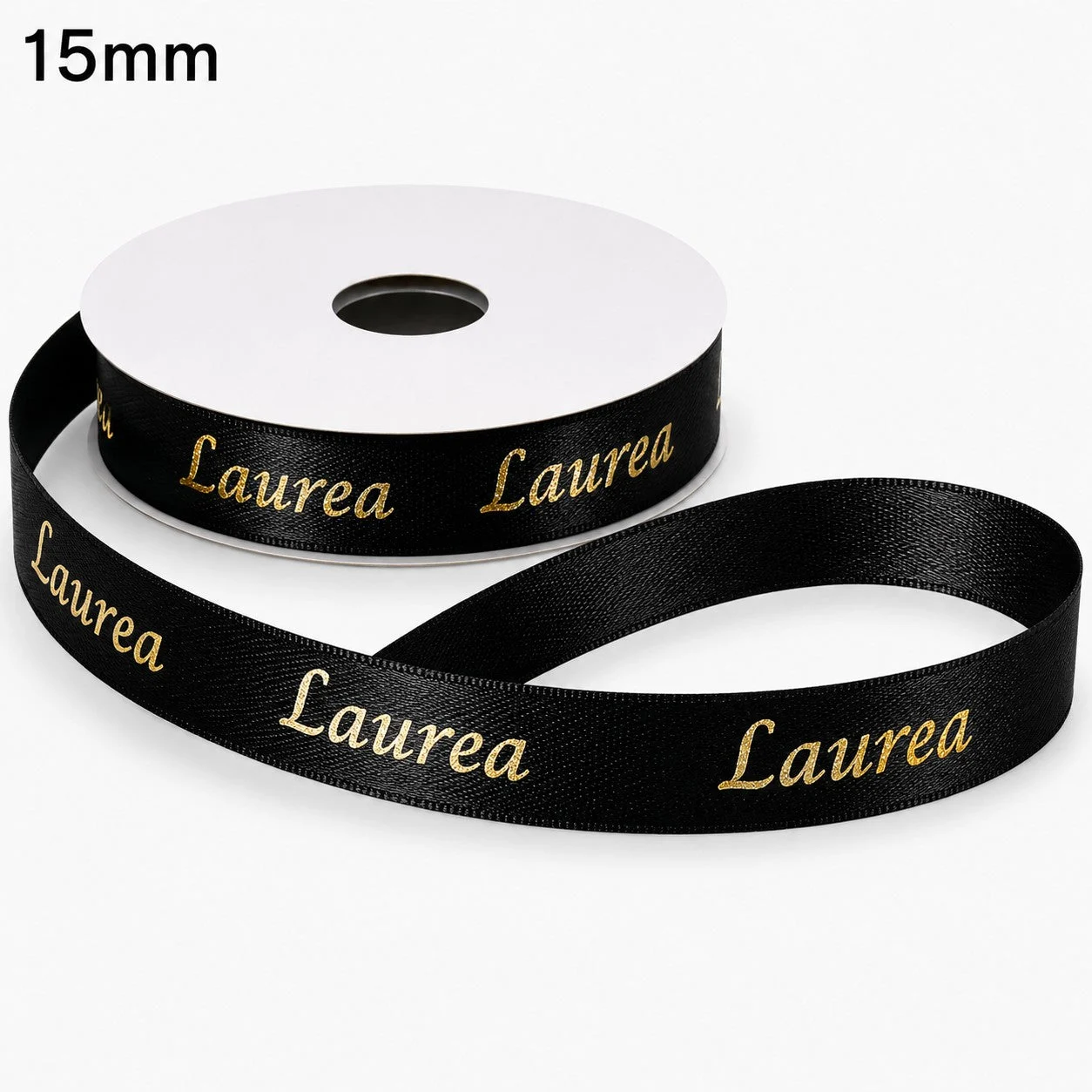 ETM Nastro Laurea Nero 15 mm x 25 mt