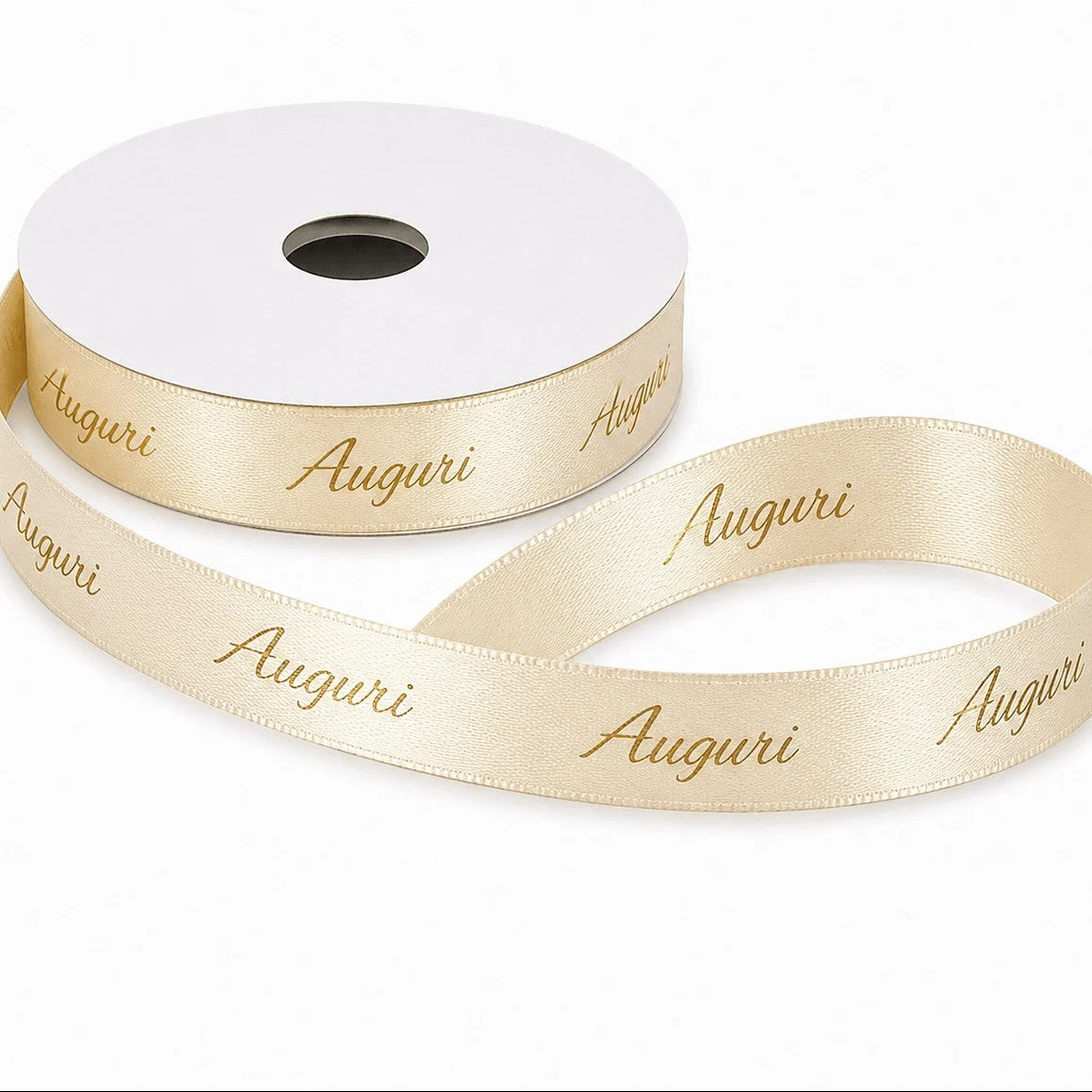 ETM Nastro Nastro Auguri Crema 15 mm x 25 mt