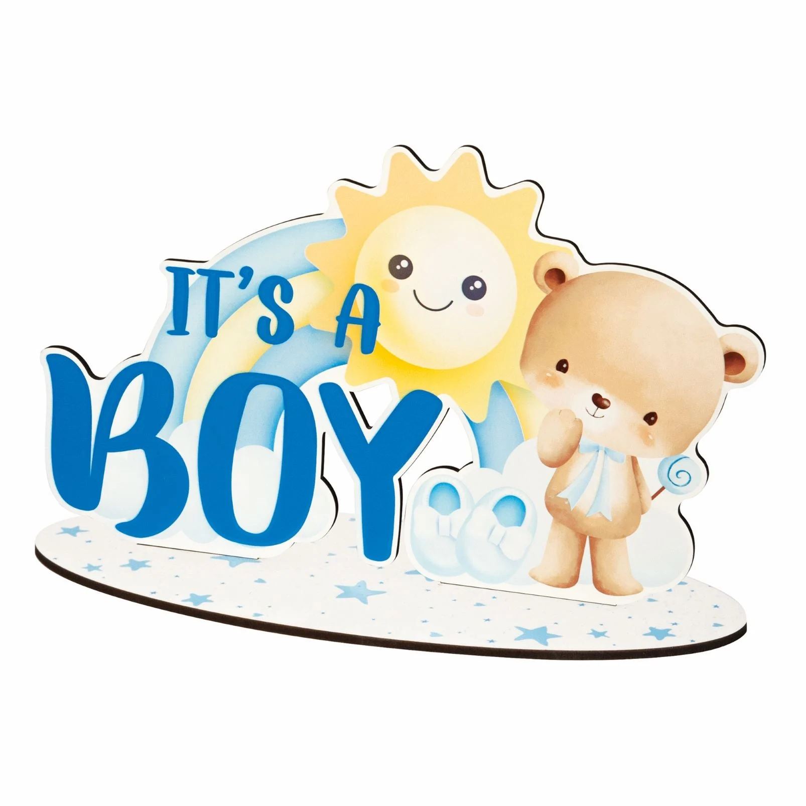 ETM Party Baby Shower Boy 35 Cm H 22 It's a Boy Celeste