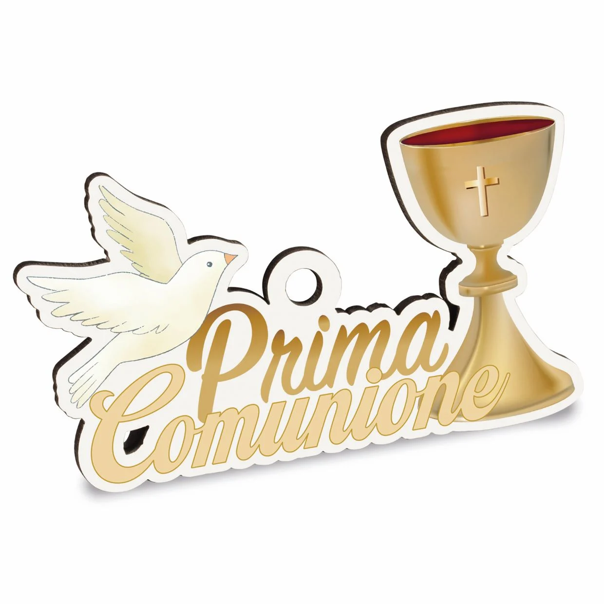ETM Party Prima Comunione 6,5 Cm Oro 12 Pz