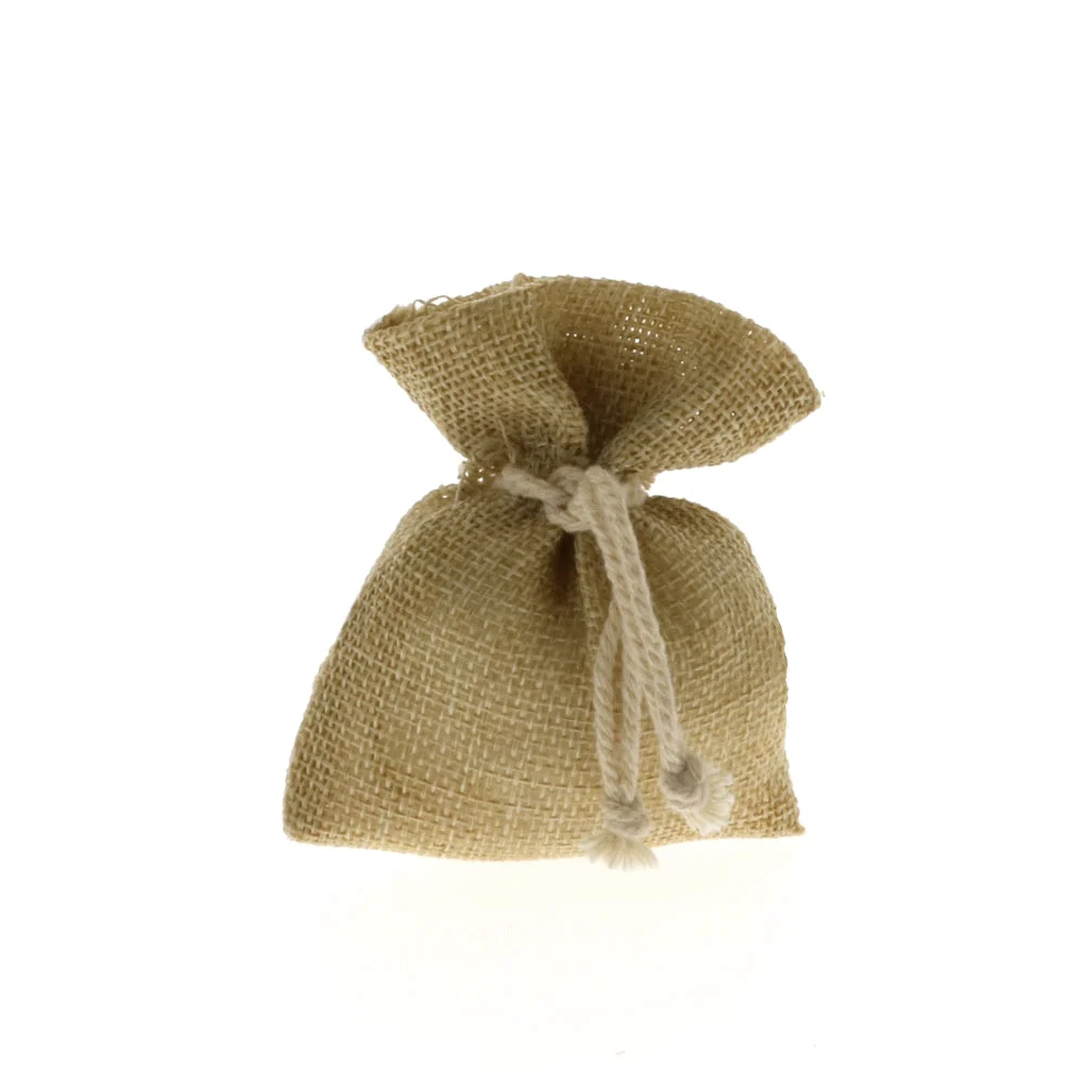 ETM Sacchetti Portaconfetti Natural per Bomboniere 8x10 cm Cf 12 Pz