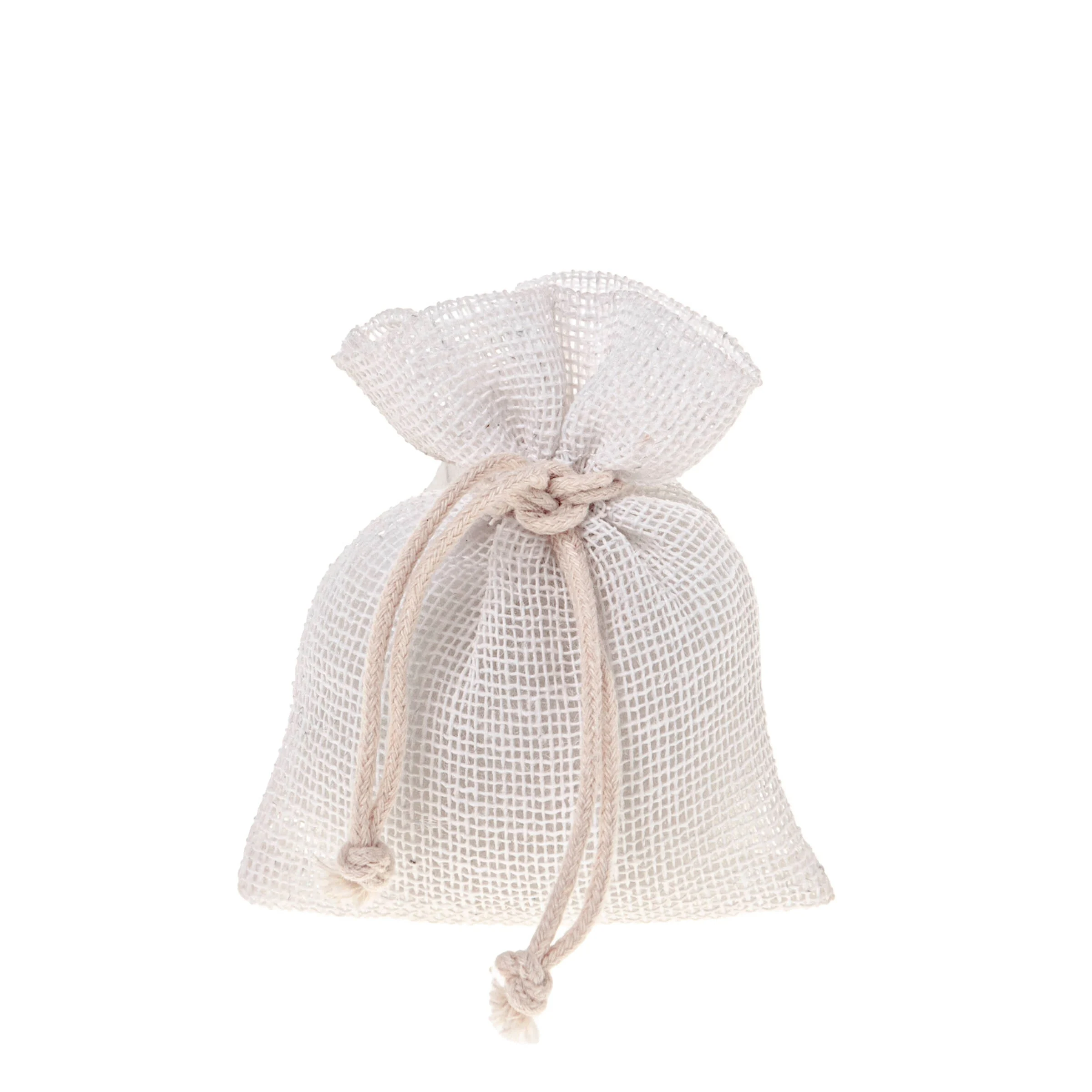 ETM Sacchetto Grezzo Bag Portaconfetti 8 x 10 Cm Bianco 12 Pz