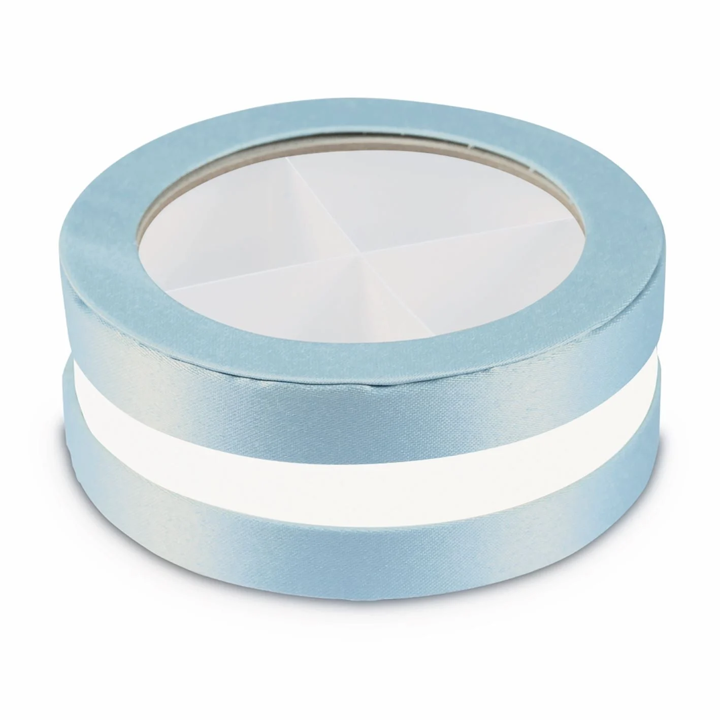 ETM Scatola Invito Box Bomboniera D. 10 Cm H 4 Cm Cielo 12 Pz