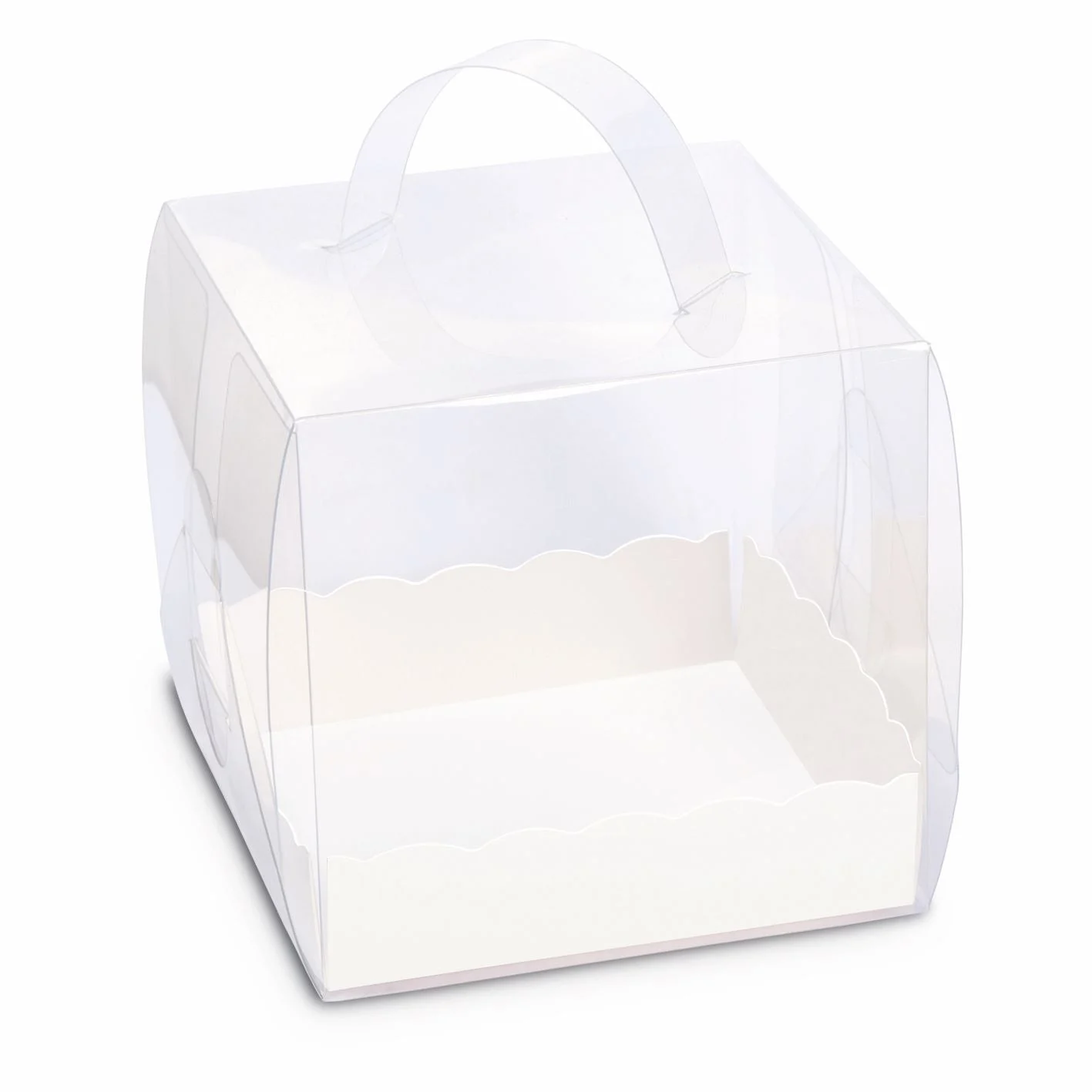 ETM Scatola Pvc Portaconfetti Bomboniera 10 x 10 x 10 Cm Trasparente 12 Pz
