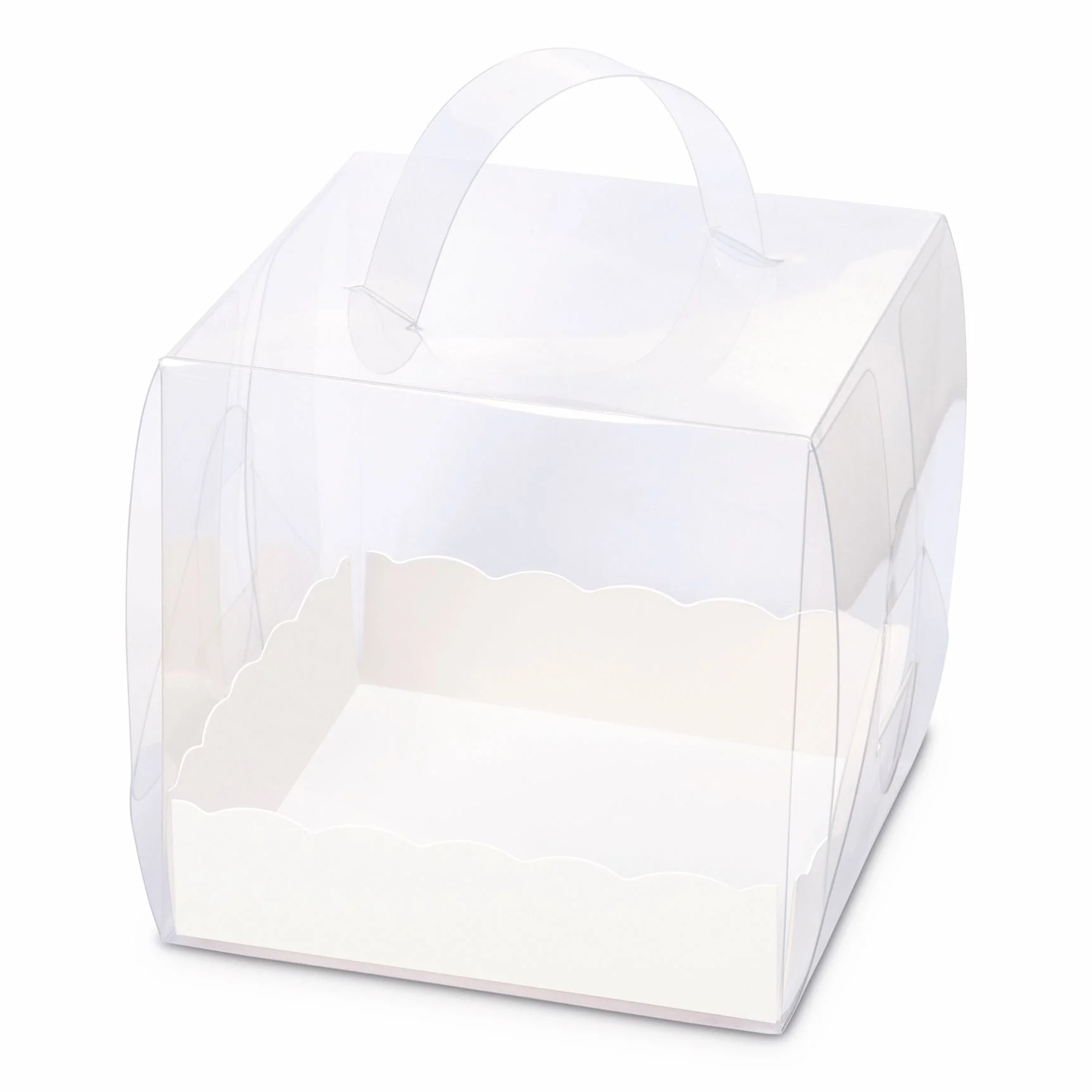 ETM Scatola Pvc Portaconfetti Bomboniera 12 x 12 x 12 Cm Trasparente 12 Pz