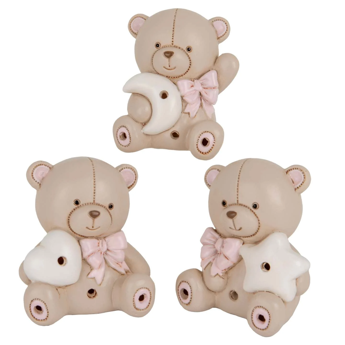 ETM Teo Orso Led Bomboniera H 8 Cm Ass. Rosa 1 Pz
