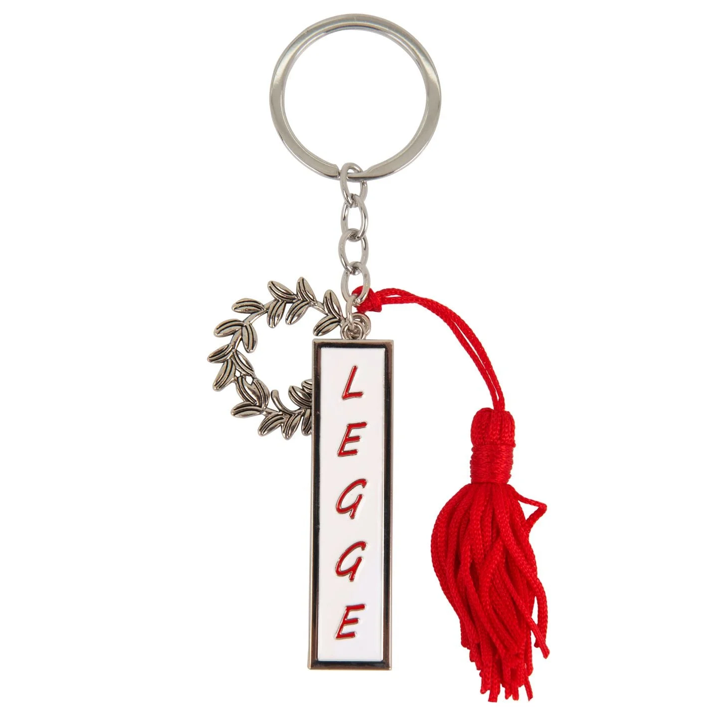 ETM Zama Portachiavi Legge 6 Cm Bianco Rosso 12 Pz