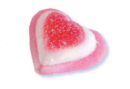 Fini Cramelle Gommose Cuore Tricolore Zuccherato 1 Kg