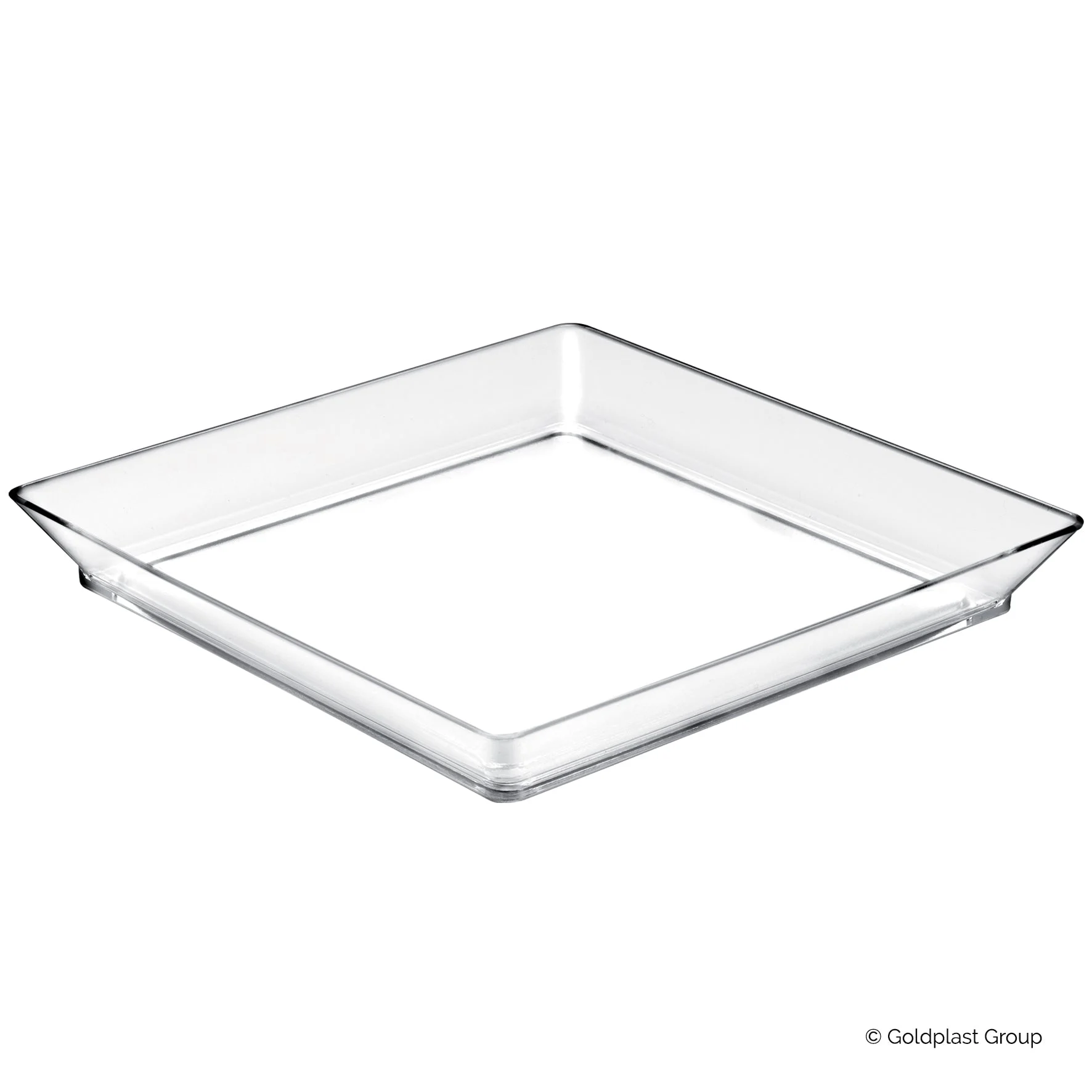 Gold Plast Vassoio Medium Plate 130 x 130 Mm Cf 12 Pz