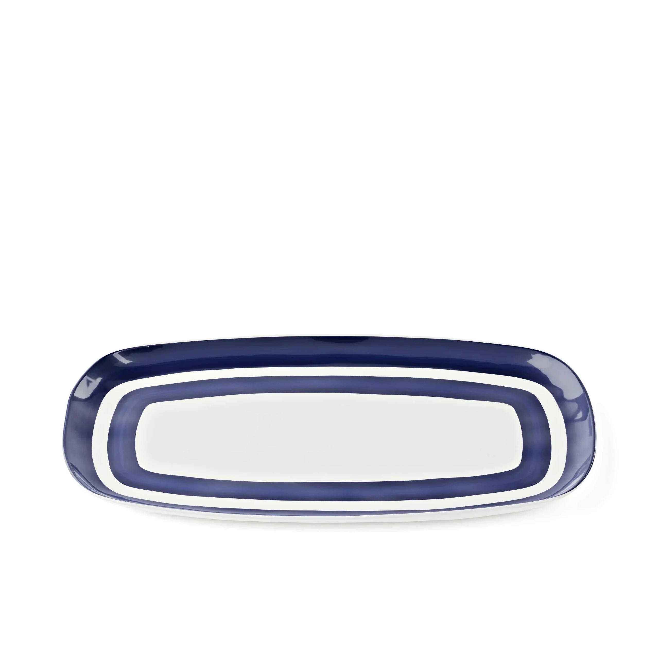 GUZZINI Vassoio L Riviera Melamina 43 x 23,5 Cm Bianco Blu