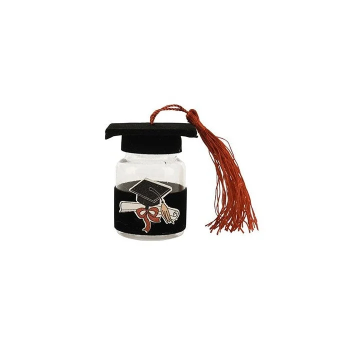 L'Arcolaio Barattolino Laurea H 6 Cm D 4 Cm Nero