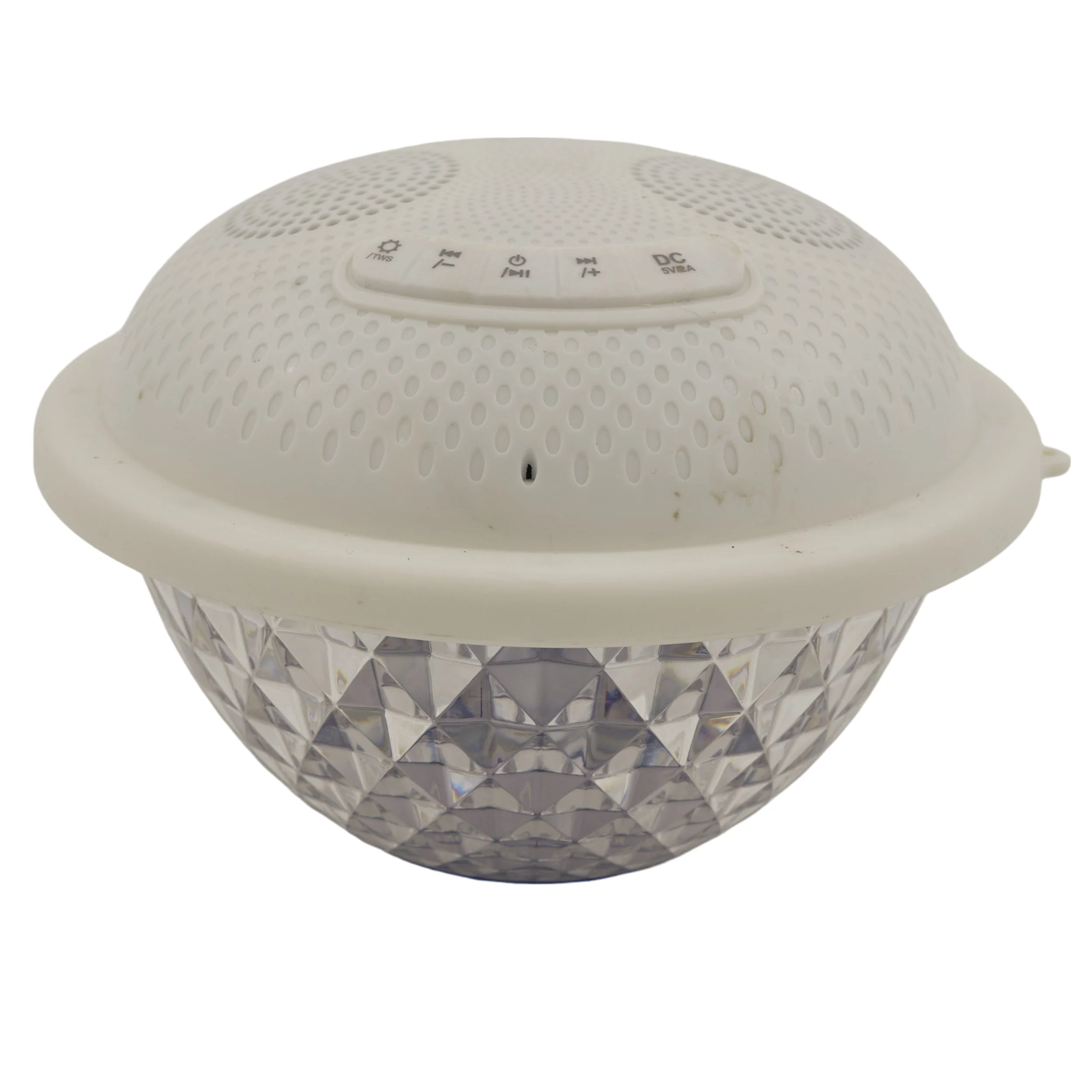 L'Arcolaio Lampada Musicale Diamond Multilight 18 x 18 x 13,5 Cm Bianco