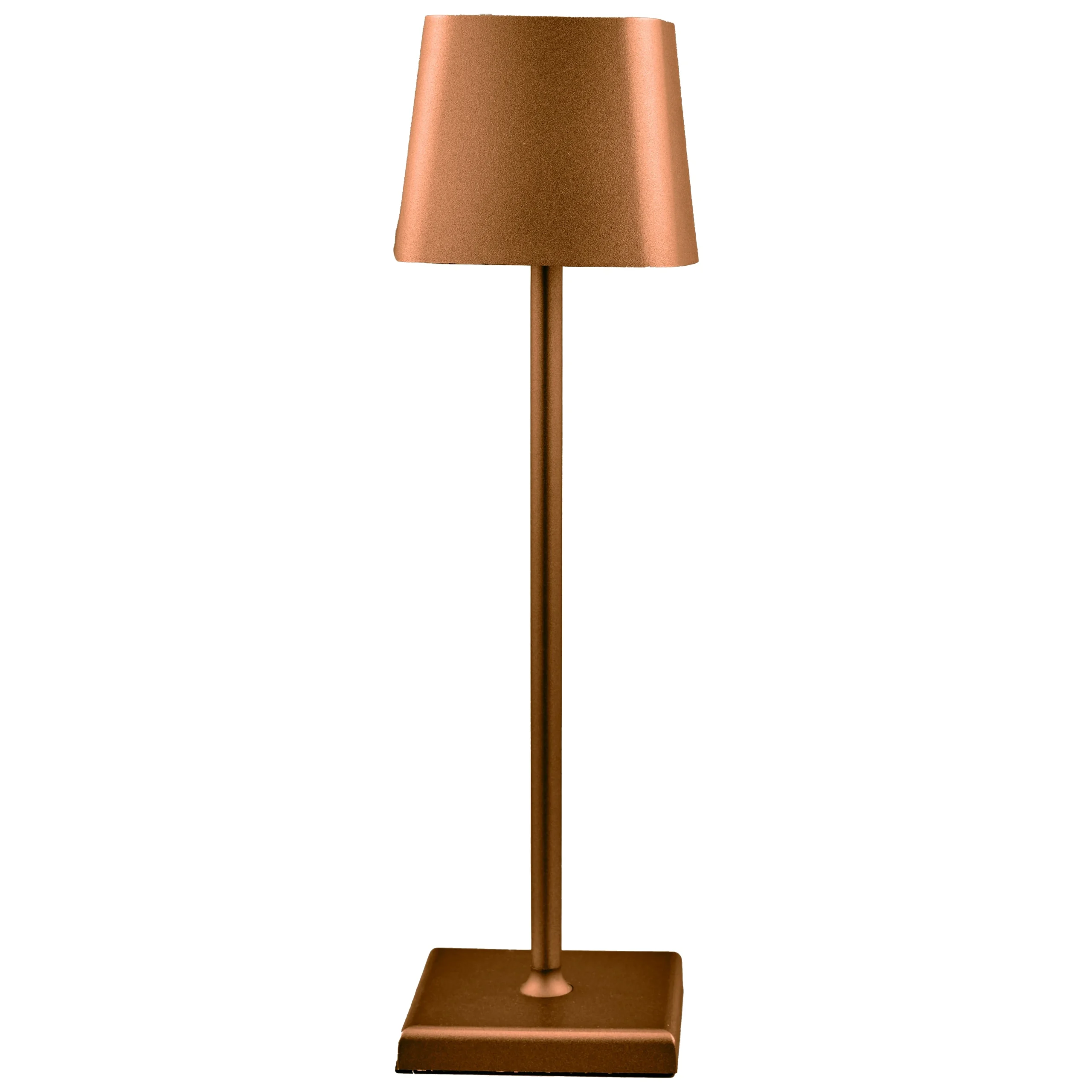 L'Arcolaio Lampada Touch Square Pro H 38 Cm 10 x 10 Cm Marrone