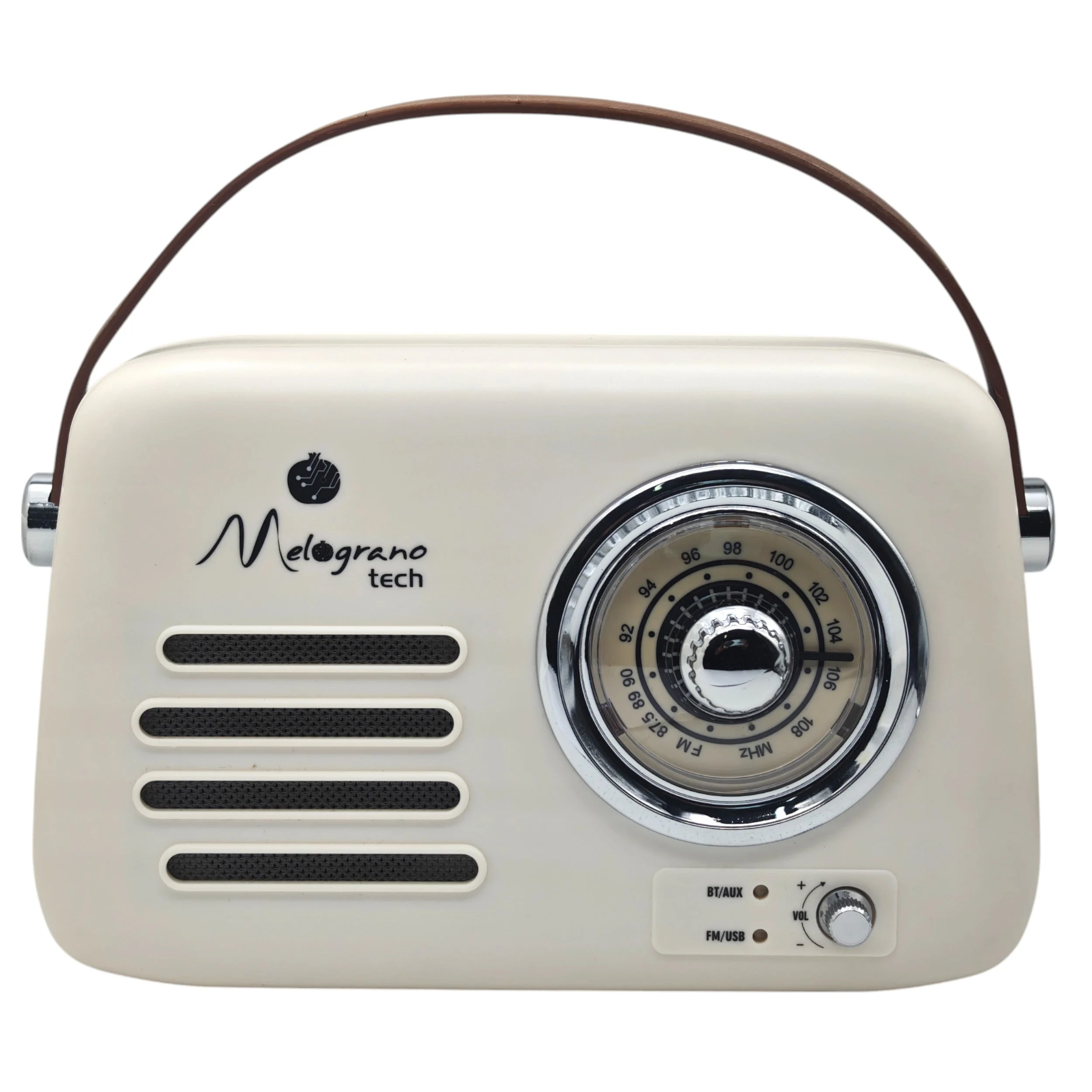 L'Arcolaio Radio Vintage Bluetooth 22 x 9 x 19 Cm Panna
