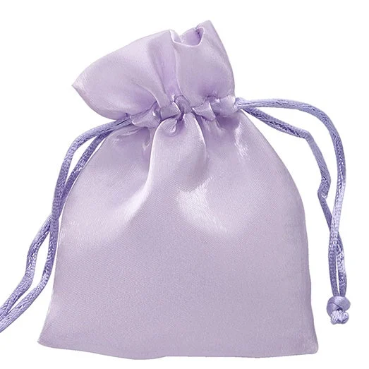 L'Arcolaio Sacchetto Organza Lucido 9x12 cm Portacanfetti Lilla – Bomboniera Elegante 12 Pz