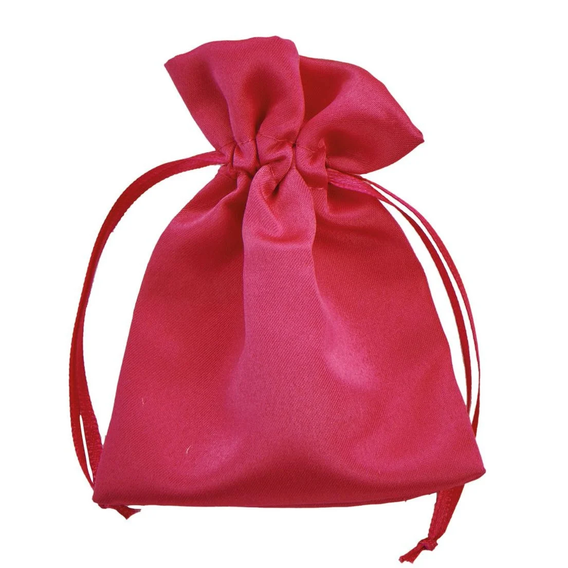 L'Arcolaio Sacchetto Raso 9x12 cm Portacanfetti Fuxia – Bomboniera Elegante 12 Pz